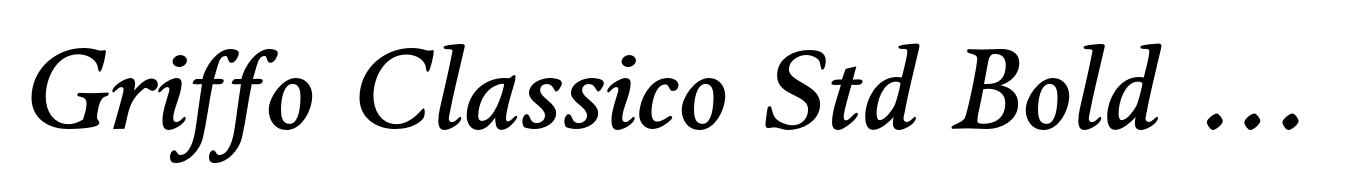 Griffo Classico Std Bold Italic